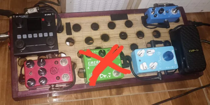 Pedal board montado