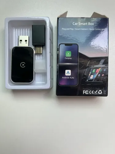 Adaptador CarPlay sem fio para iPhone, adaptador Apple CarPlay com fio para sem fio