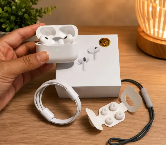 Fone de ouvido Bluetooth com cordinha