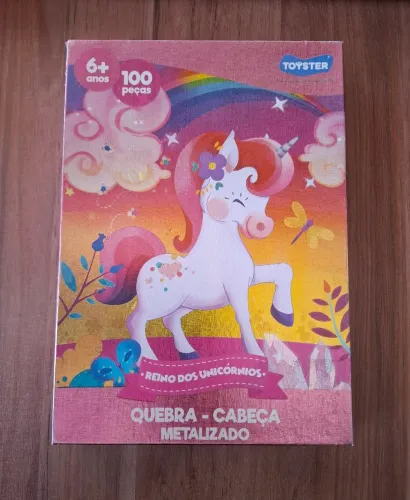 Quebra-cabeça metalizado 100 peças
