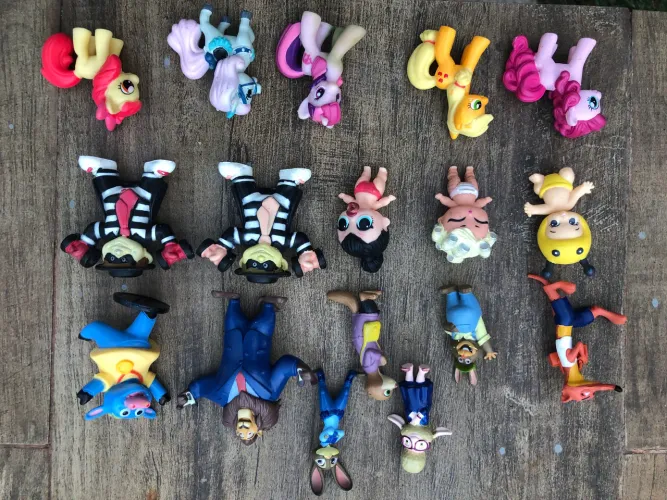 Brinquedos, conjunto de miniaturas