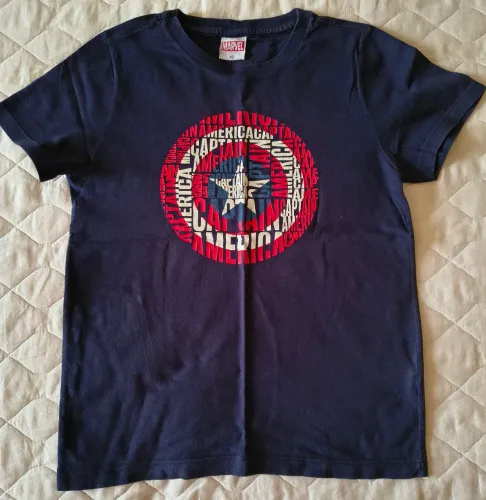Blusa infantil Marvel 12 Capitão América