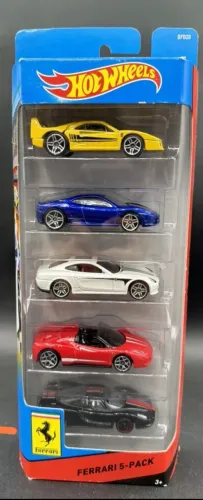 Pack hot Wheels Ferrari 2013 5 miniaturas