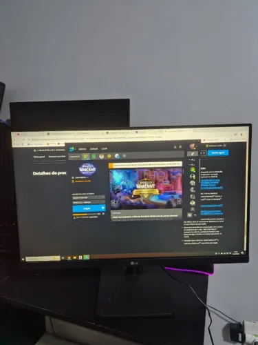 Monitor 23.8 Full HD IPS AMD FreeSync 24MP400 Preto LG