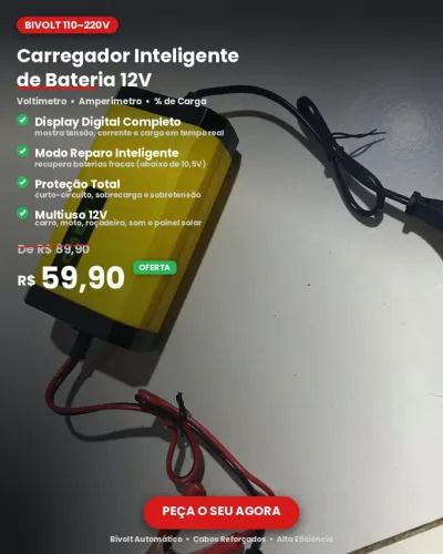 Carregador de bateria Automotivo