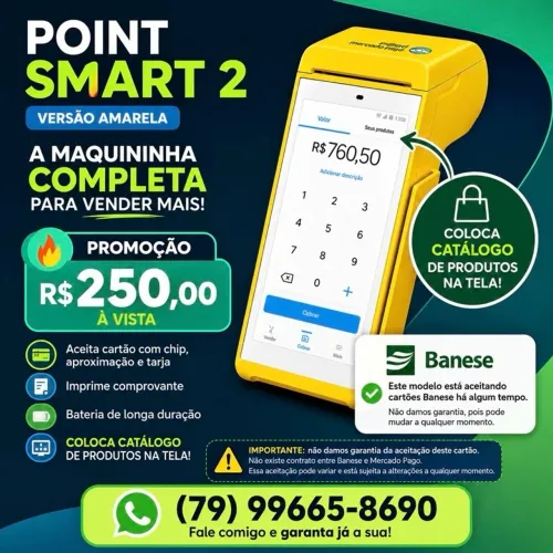 Point Smart 2 - Está aceitando cartões Banese