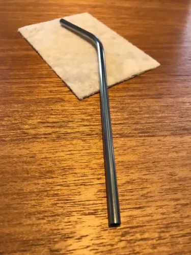 Canudo de Aço Inox Novo