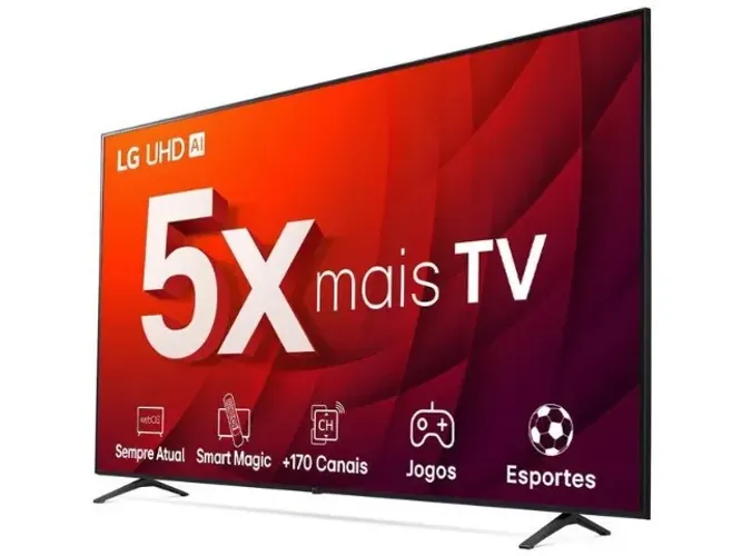 TV LG 86? 4K UHD 86UR8750PSA + Controle Original + Nota Fiscal