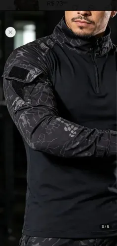 Kit com duas Camisas Táticas Rip Stop