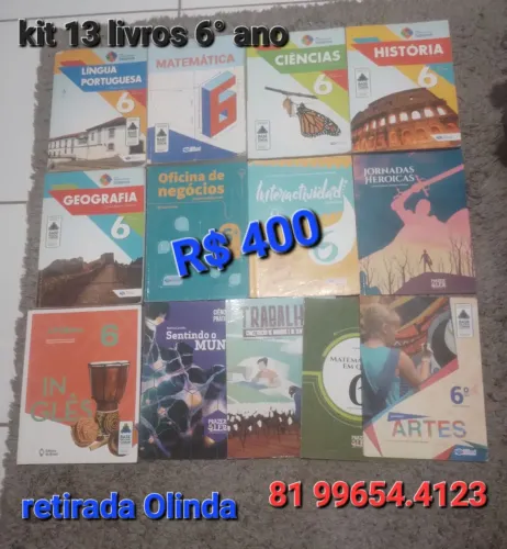 Kit 13 livros 6° ano Editora Construir..