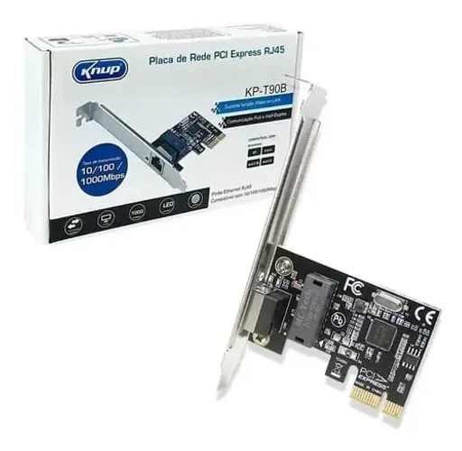 Placa de Rede Pci-express Pcie X1 10/100/1000 Mb/s Rj45 *ENTREGA GRÁTIS*