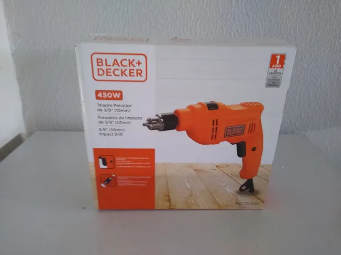 Furadeira de Impacto Black&Decker 3/8" (10mm) 450W 220V com Chave de Mandril Reversível