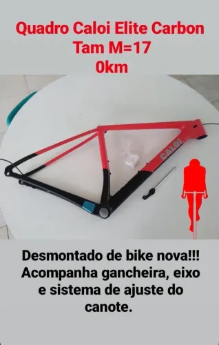 Quadro Caloi Elite Carbon , 0km, TAM 17, com NF