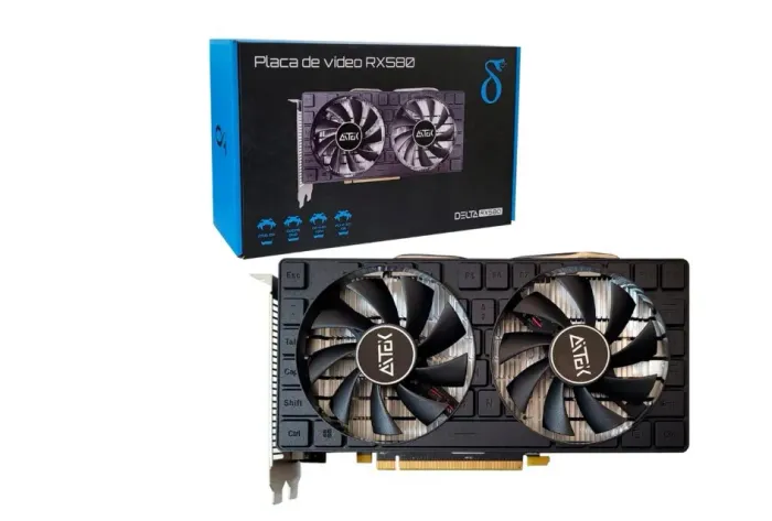 Placa de vídeo Rx 580 novinha