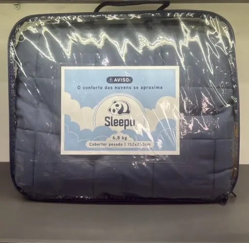 Cobertor Pesado Sleepo Casal (6,8kg) Terapêutico - Original Antiansiedade