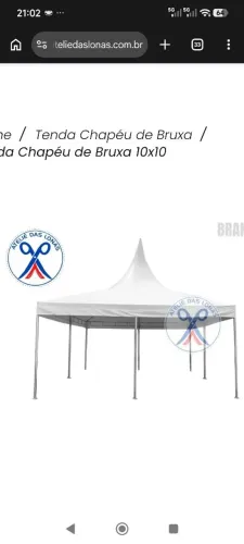 Tenda 10 x 10 montada vendo