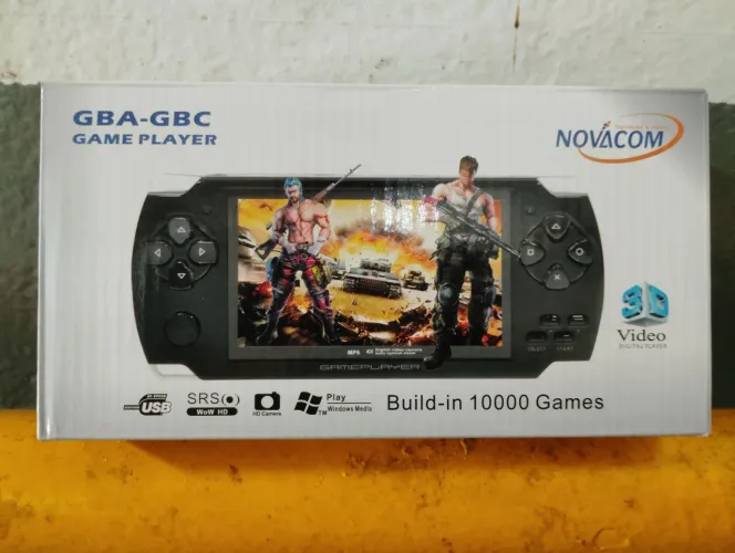 Game portátil PSP novacon com 10.000 jogos cor azul