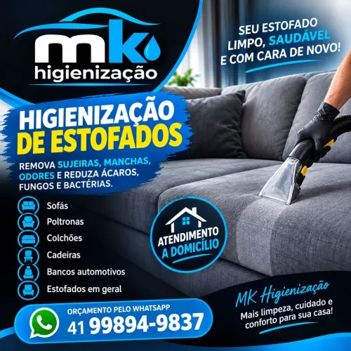 Higienização de sofá