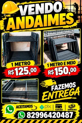 Andaimes De 1 metro e 1 metro e meio