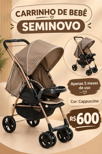 Carrinho de bebê semi novo