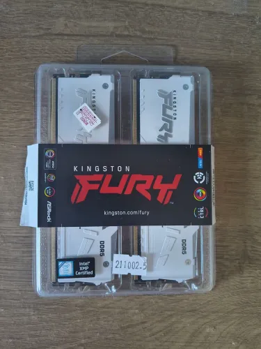 Memoria Ram ddr5 Kingston Fury Beast, Rgb, 64gb (2x32gb) 5600mhz CL40 (Usado)