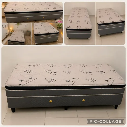 Cama Box  solteiro molas ensacadas 
