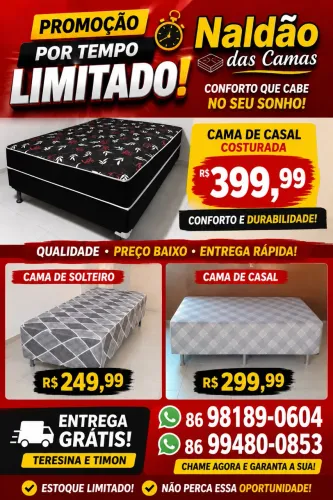 Promoção cama box- por tempo limitado
