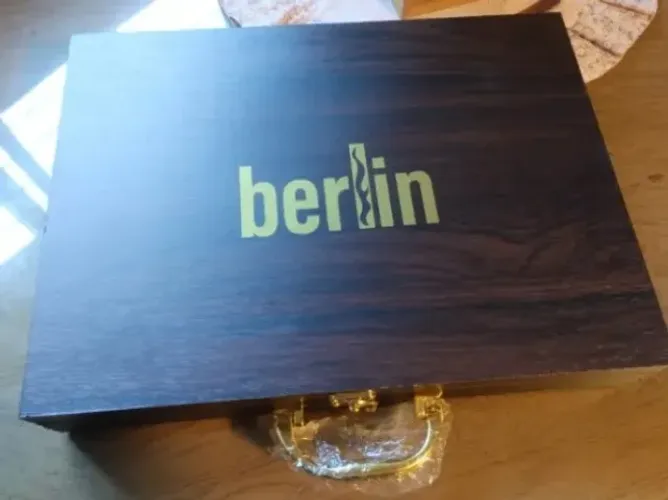 Jogo De Talheres Premium Inox de Luxo Com 24 Peças + Maleta Berlin