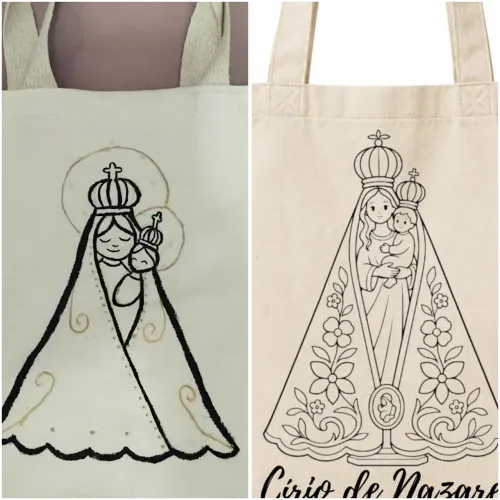 Ecobag/Círio/Pintadas a mão