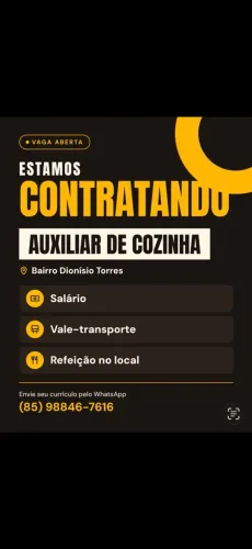 AUXILIAR DE COZINHA VAGA EMPREGO