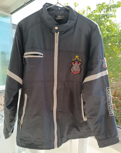 Jaqueta Esportiva Corinthians Preta M Unissex