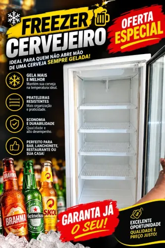 Freezer cervejeiro