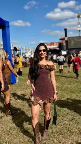 Vestido em crochê