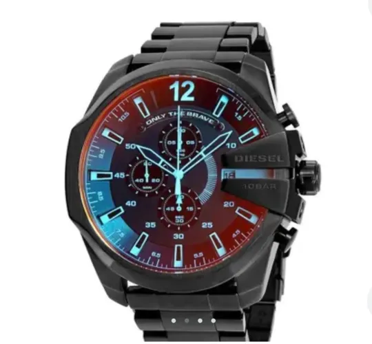 Relógio DIESEL masculino preto cronógrafo DZ4318B1 P2PX