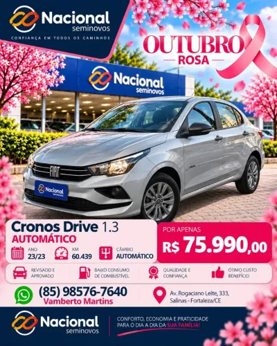 Fiat Cronos Drive 1.3 8V Flex Aut. 2023