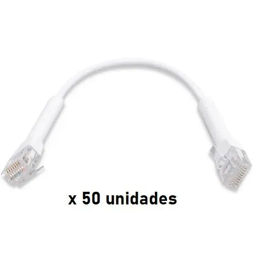 UC-PATCH-RJ45-50PACK UNIFI CABO PATCH 10CM BRANCO