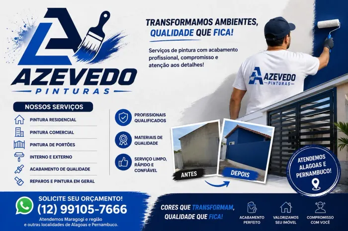 Pintor profissional | Residencial, Comercial e Portões