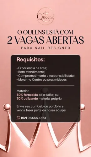 Vaga para Nail Designer