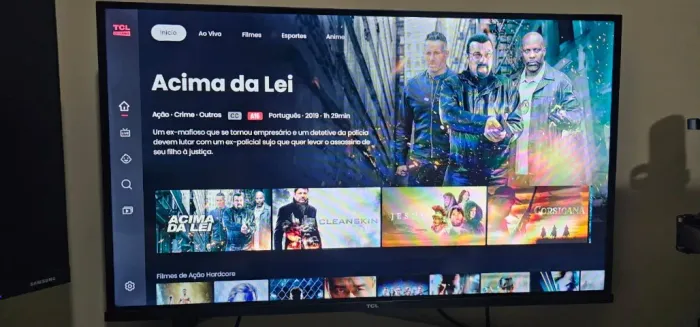 TV Smart 32" TCL - AndroidTV - Controle de Voz - Aplicativos