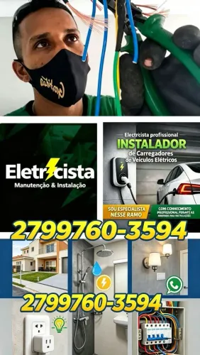 Eletricista profissional e instalador residencial