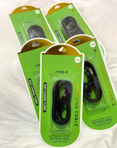CABO USB TURBO TIPO C - CARREGAMENTO RÁPIDO 35W