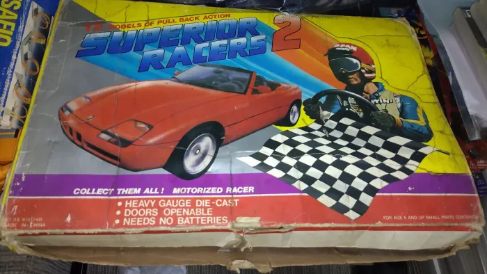 Caixa de Carrinhos de fricção anos 80/90