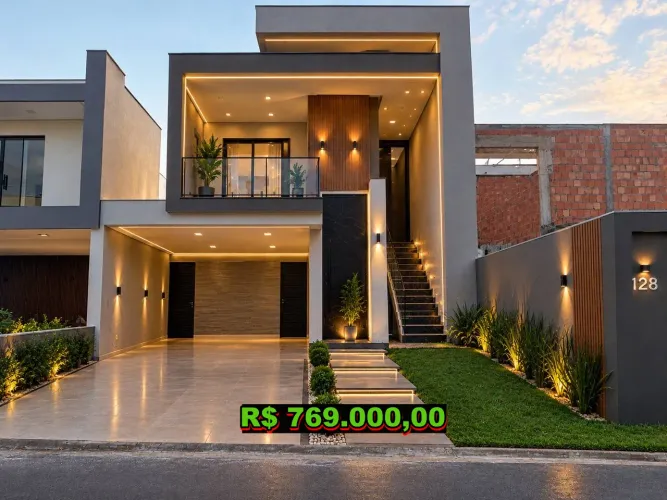 Casa ponta Negra Vivenda das Marinas - Casa Duplex com 3 Suítes, Piscina e Espaço Gourmet
