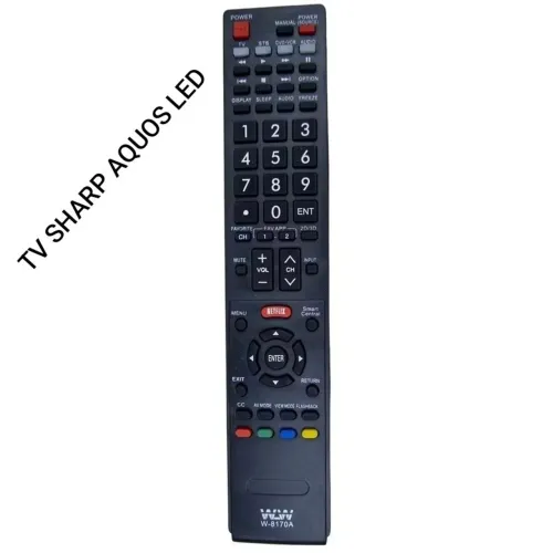 Controle Remoto Tv Sharp Aquos Smart Lc-50le650 Novo Promoção