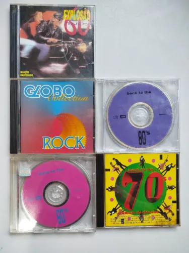 Kit Com 5 CDs - Clássicos das Décadas 60, 70 e 80 - Usados