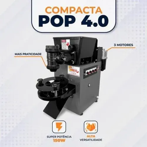 Máquina de salgados pop 4.0 semi.nova, usada poucas vezes 