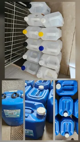 Lote com galões e bombonas plásticas 5L 20L e 50L