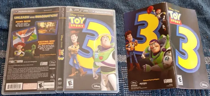 Somente Capa Estojo E Manual Originais Toy Story 3 PSP
