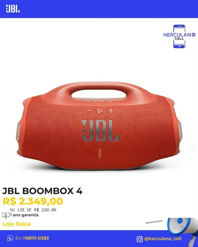 Vendo bombox 4 laranja lacrado
