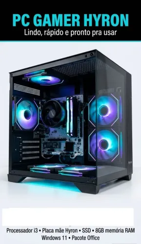 VENDO PC GAMER I3 SSD 8GB RAM